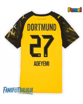 Borussia Dortmund Karim Adeyemi #27 Tricou Fotbal Replică 2025-26 Femei Acasa